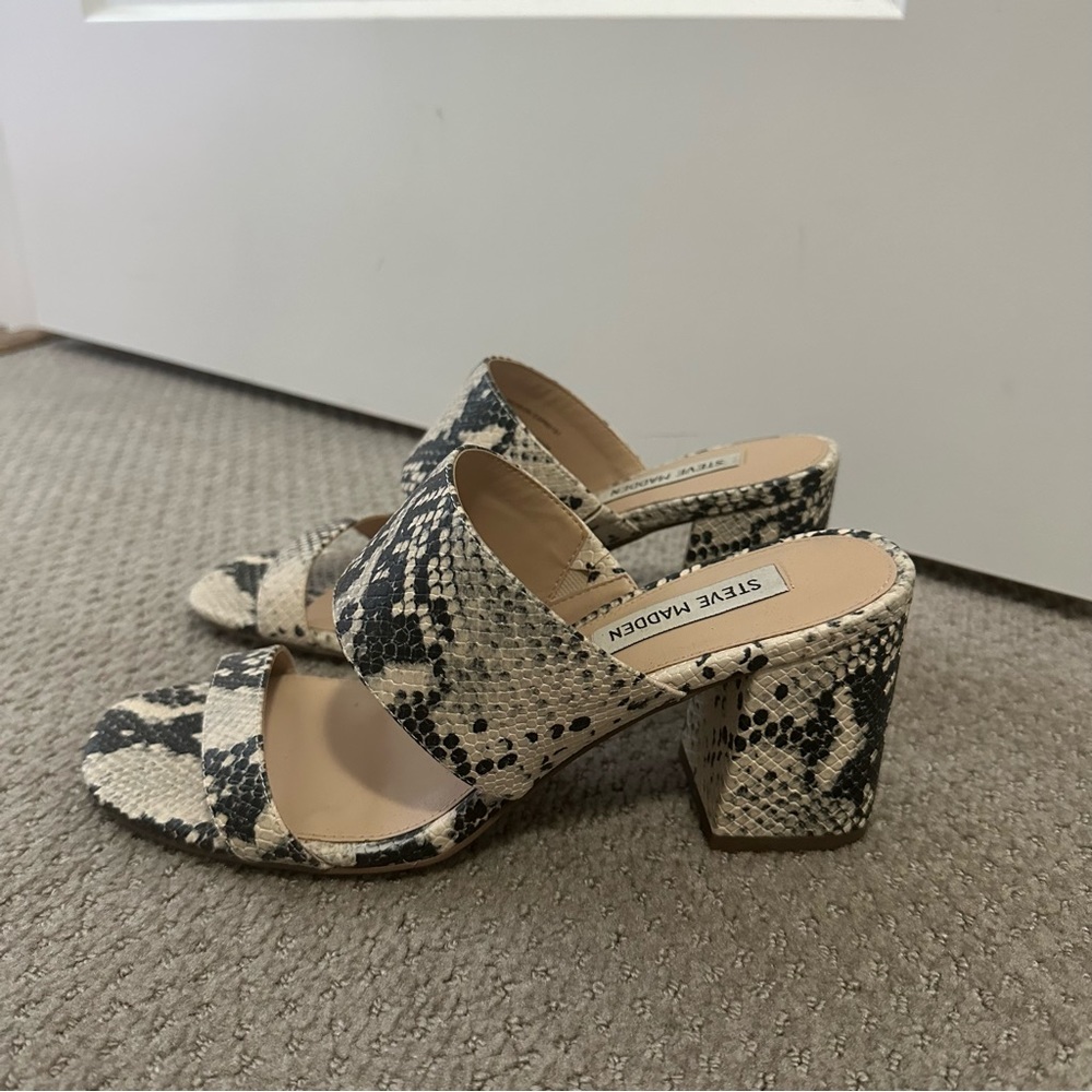 Steve Madden Snakeskin Print Heels